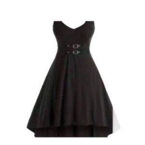 Women’s Black Goth Style Dress 14